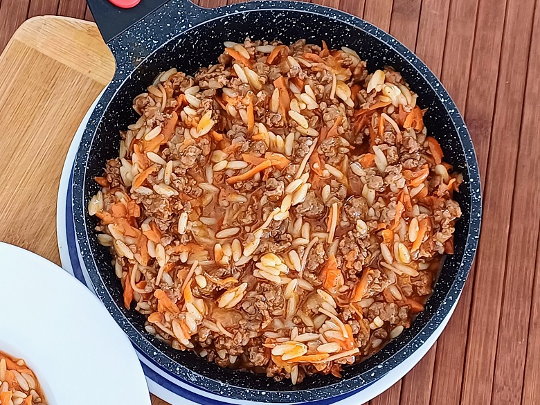 Israeli couscous bolognese