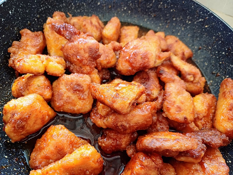 Stir fried chicken breast