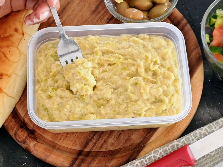 Zucchini Salad Liver Flavored