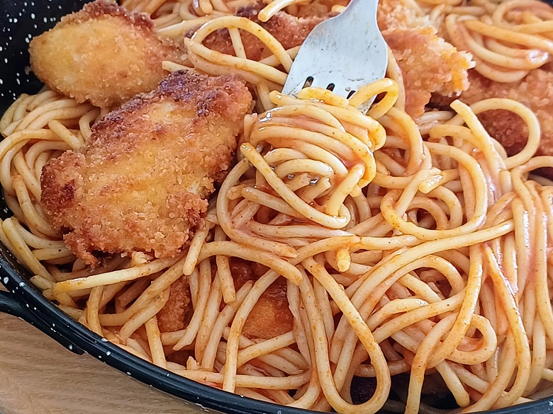 Chicken Schnitzel With Pasta 