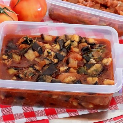 Moroccan Zaalouk – Cooked Eggplant & Tomato Salad