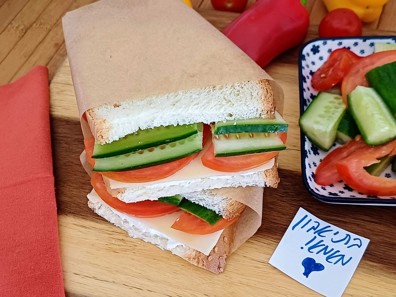 Perfect white cheese sandwich