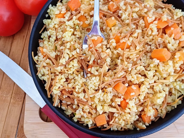 Bulgur with carrots