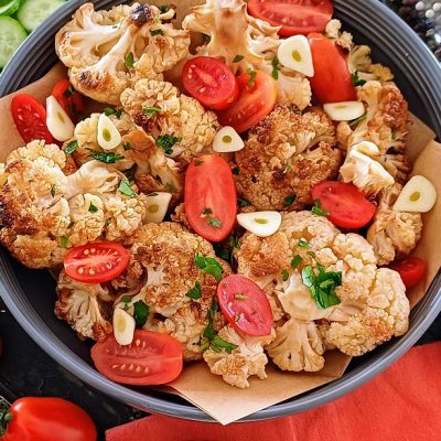 Fried cauliflower salad