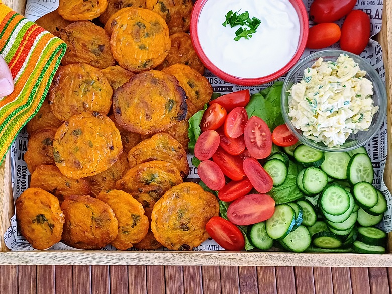Baked Sweet Potato Fritters
