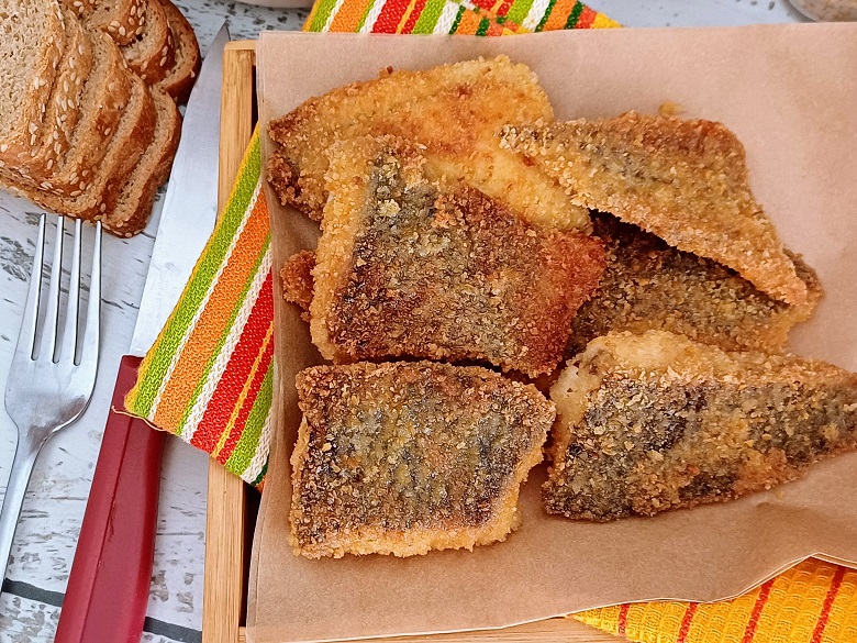 Crispy fish schnitzel Crispy fish schnitzel