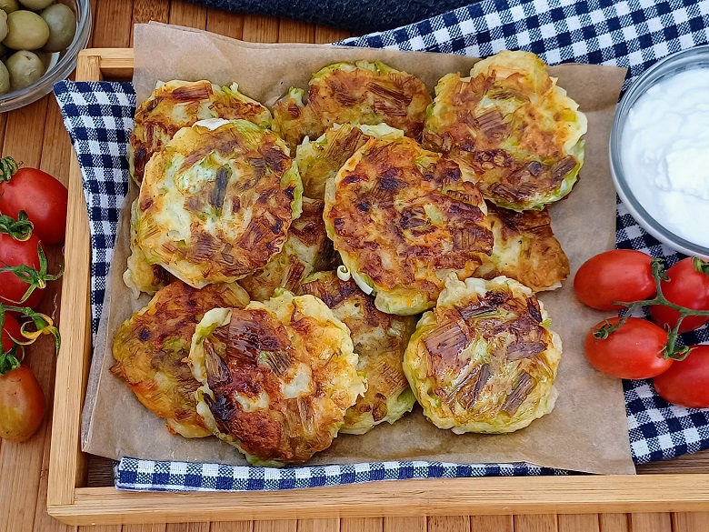 Leek patties