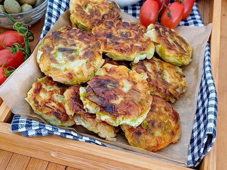 Leek patties