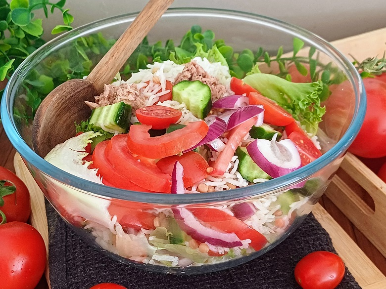 Tuna Rice and Vegetable Salad