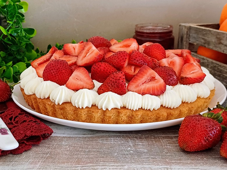 Strawberry Whipped Cream Pie