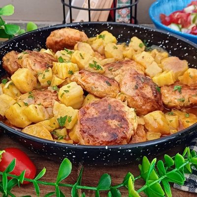 Chicken Meatballs In Yellow Sauce