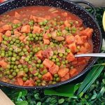 Peas and Carrots in Red Sauce