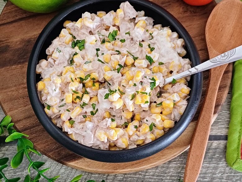 Tuna Corn Salad Recipe with Mayonnaise