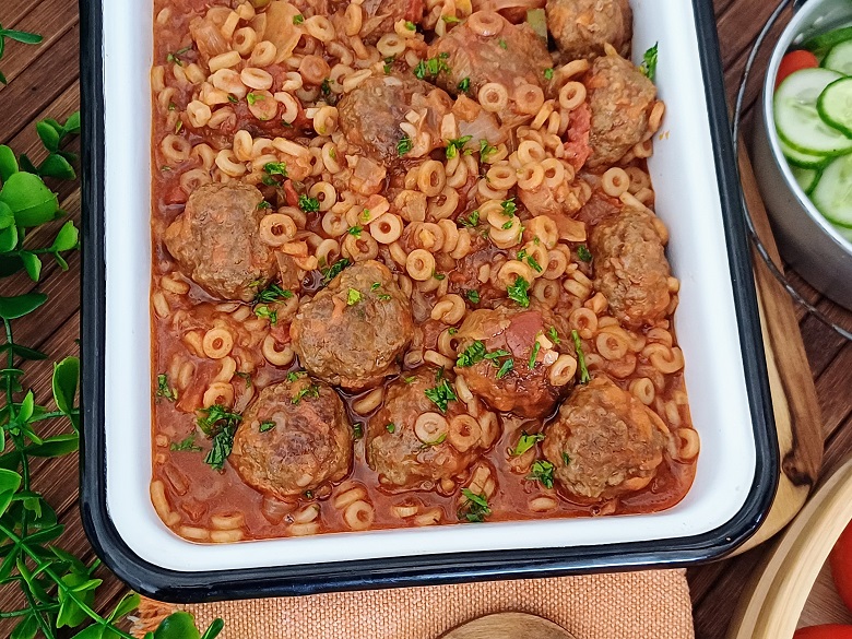 Meatballs and Israeli Couscous