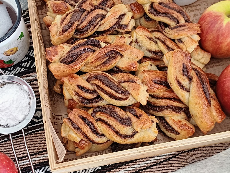 Mini Chocolate Yeast Rugelach
