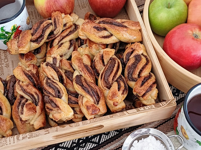 Mini Chocolate Yeast Rugelach