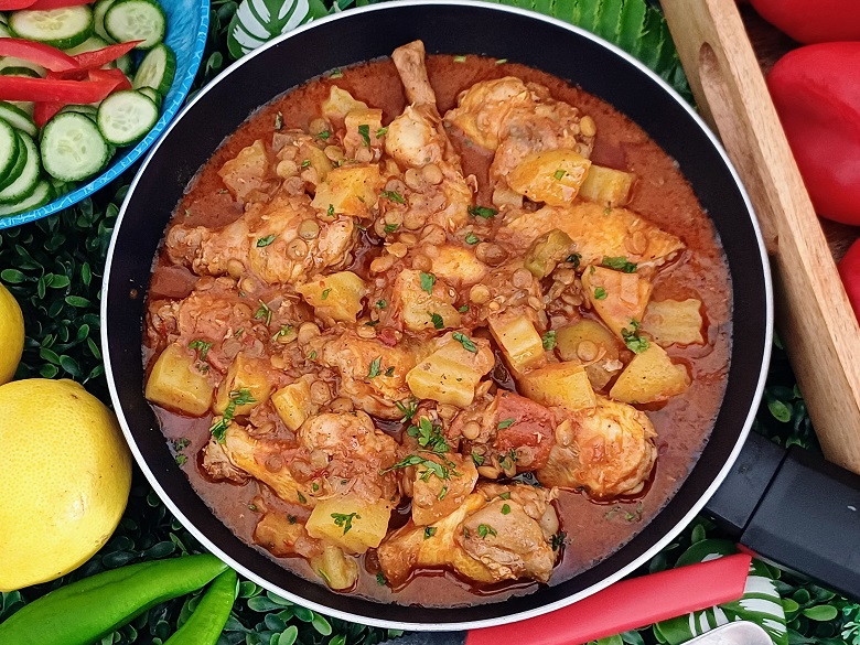 Comforting Eastern Chicken & Lentil One-Pot Stew Comforting Eastern Chicken & Lentil One-Pot Stew