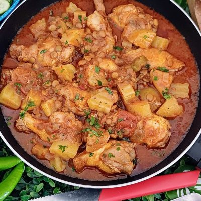 Comforting Eastern Chicken & Lentil One-Pot Stew
