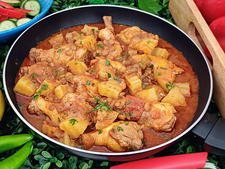 Comforting Eastern Chicken & Lentil One-Pot Stew Comforting Eastern Chicken & Lentil One-Pot Stew