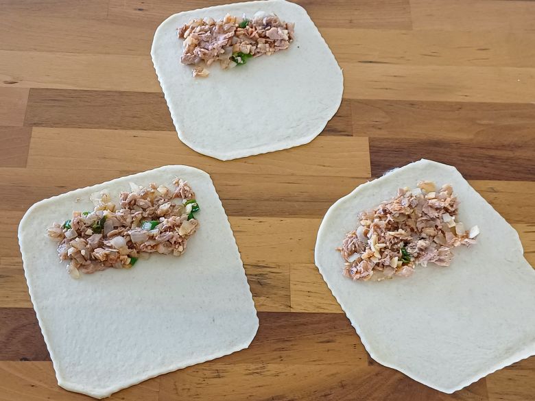 Tuna and Cheese Pastries: Pan Fried or Baked Recipe Tuna and Cheese Pastries: Pan Fried or Baked Recipe