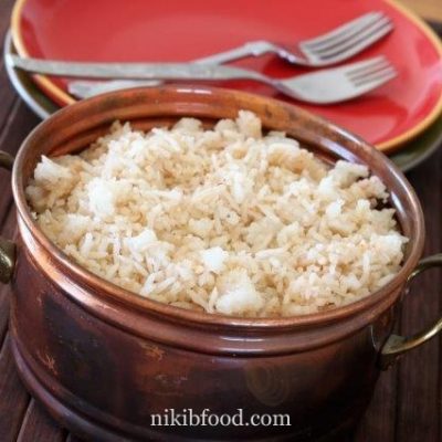 Rice for cholent in an oven bag