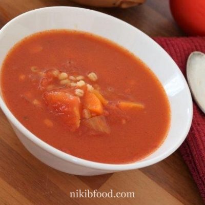 Tomato And Pearl Barley Soup