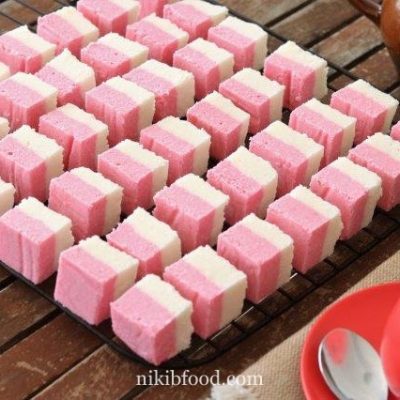 Colorful coconut squares