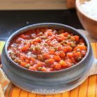 Peas and Carrots in Red Sauce