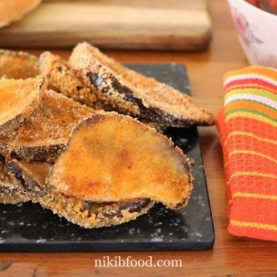 Crispy Baked Eggplant Schnitzel