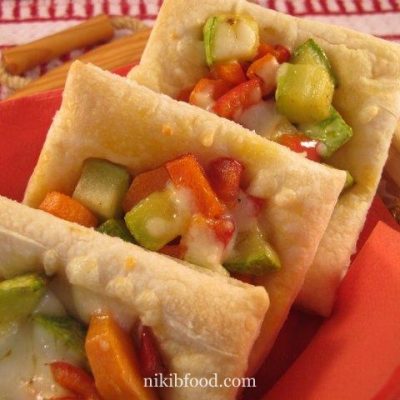Puff pastry with vegetables