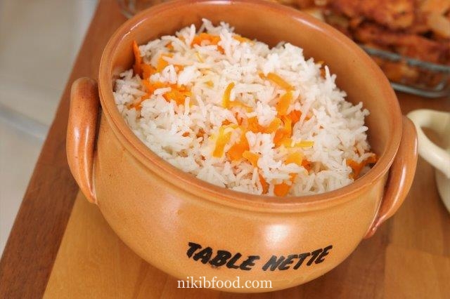 Rice and carrots