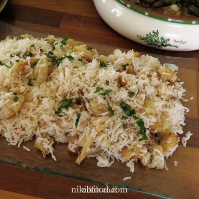 Rice with cauliflower