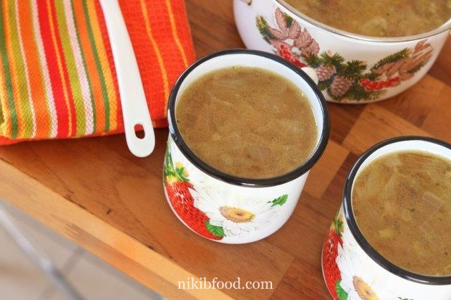 Onion mushroom soup recipe