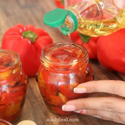 Roasted Pepper and Garlic Salad