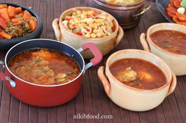 Vegetable soup with meatballs recipe