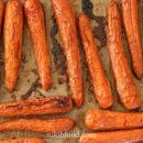 Maple roasted carrots