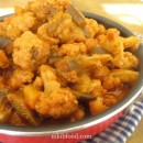 Eggplants with cauliflower