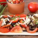 Marinated Eggplant and Tomato Salad